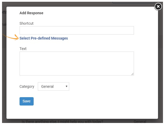 Write your own canned response