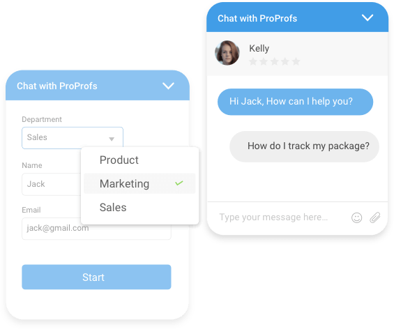 live chat routing