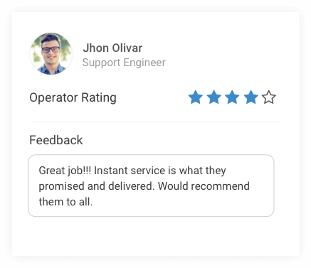 customer satisfaction rating
