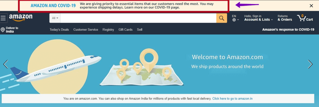 Amazon delivery strategy during coronavirus