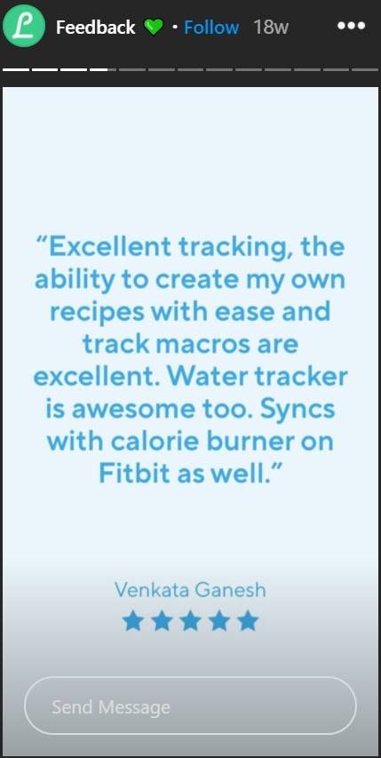 social media testimonial