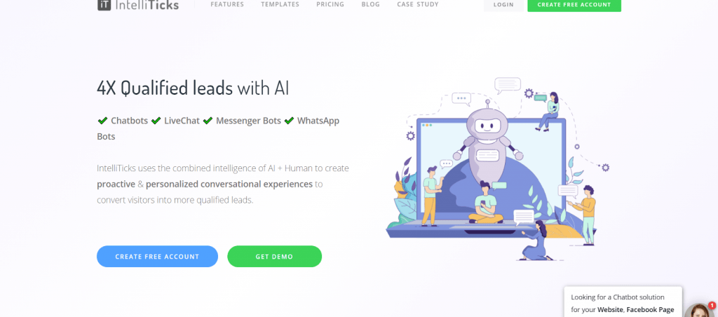 IntelliTicks is one of the best AI-based chatbot apps