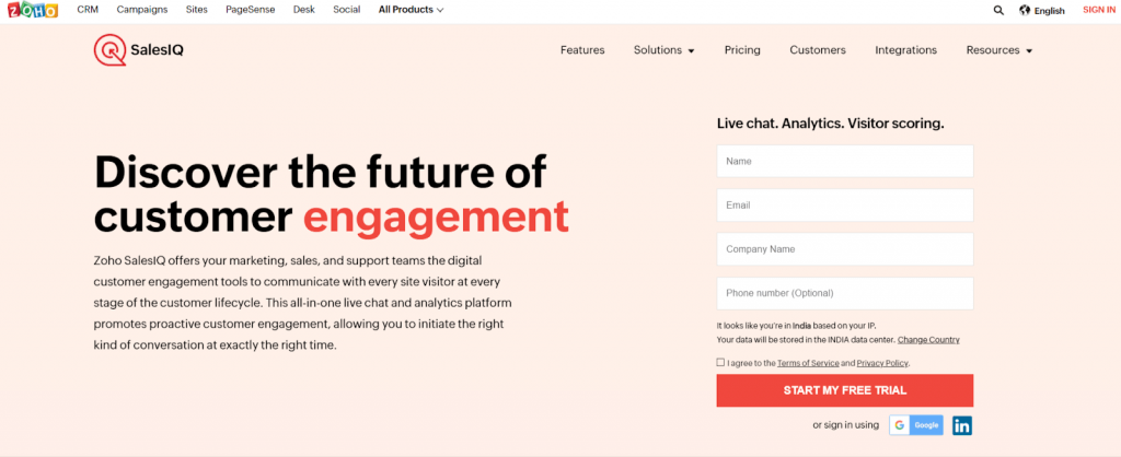 zoho chatbot