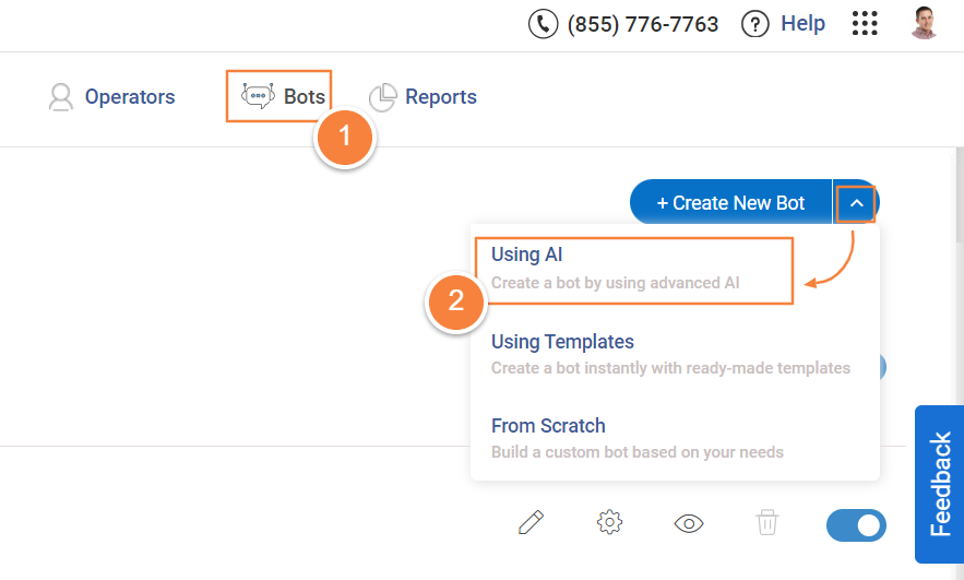 AI chatbot creation