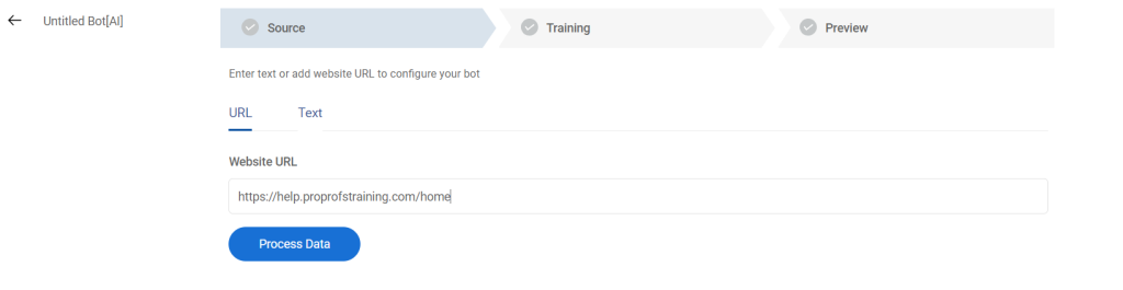 AI Chatbot training