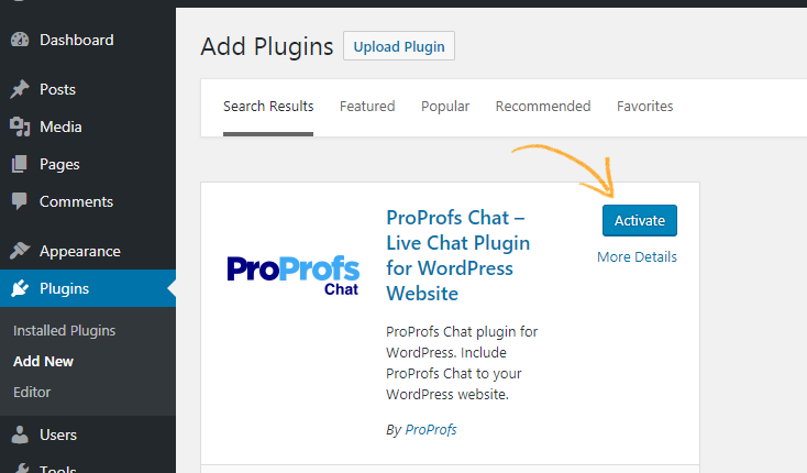 Live Chat WordPress Integration