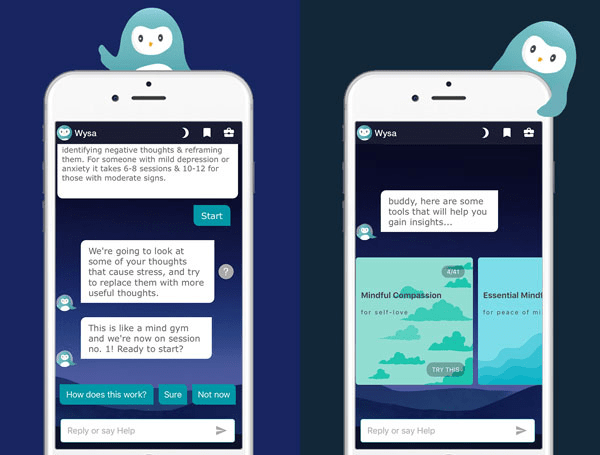 one of the important chatbot use case is working as therapists