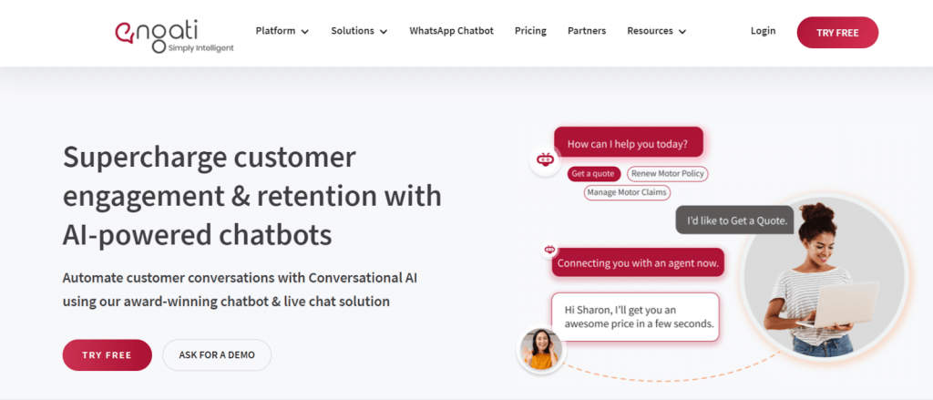 automated chatbot- engati