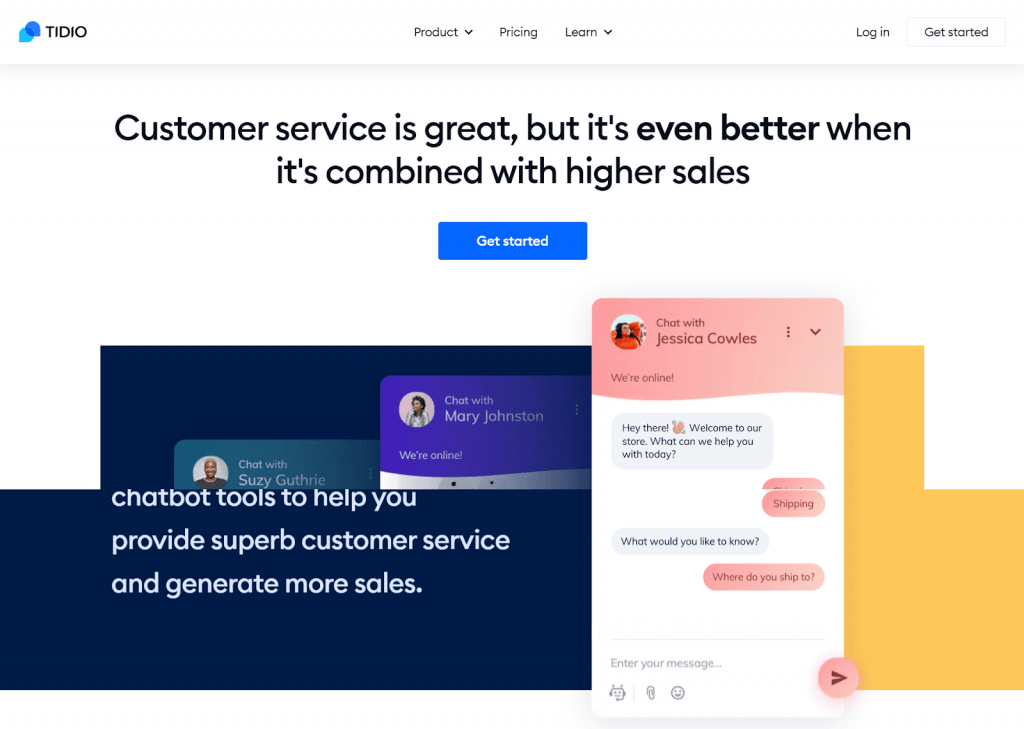 Tidio- SaaS live chat solution for bigcommerce