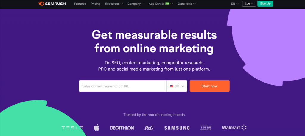 Semrush- online marketing tool