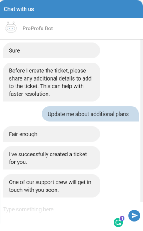 proprofs chatbot- best ai chatbot tool for marketing