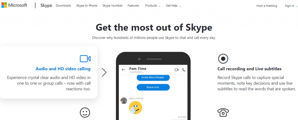 Skype- communication app