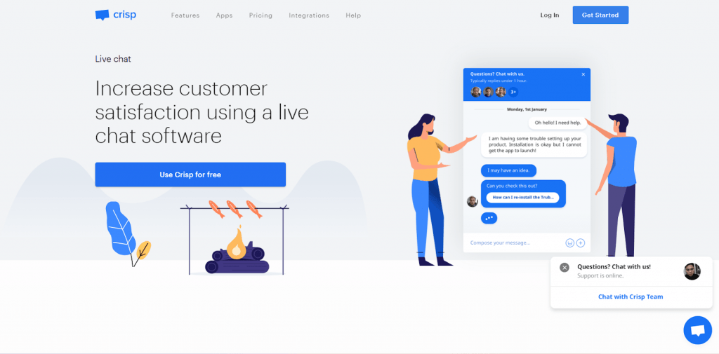 Crisp is one of the best pure chat alternative tool
