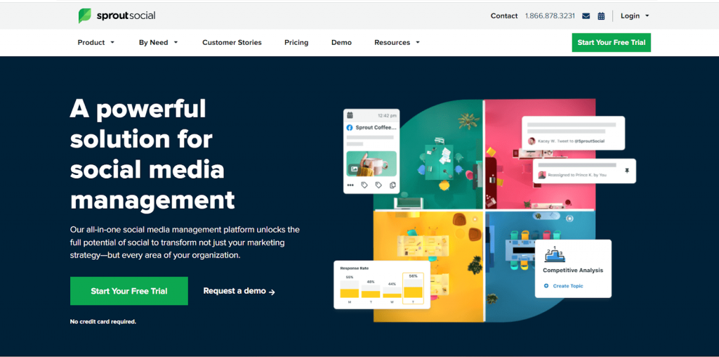 sprout social is a social media management tool