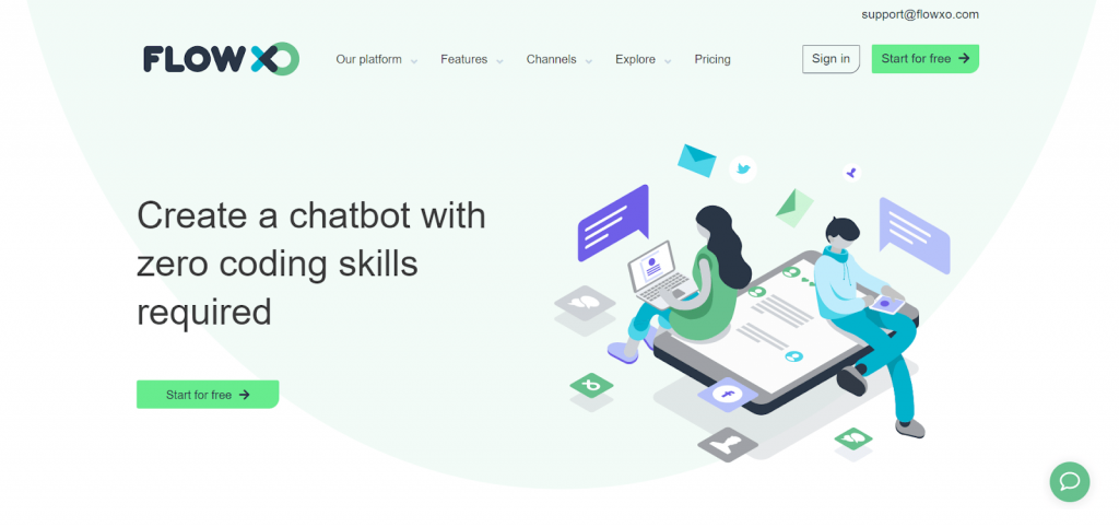 flow xo is an all in one chatbot solution
