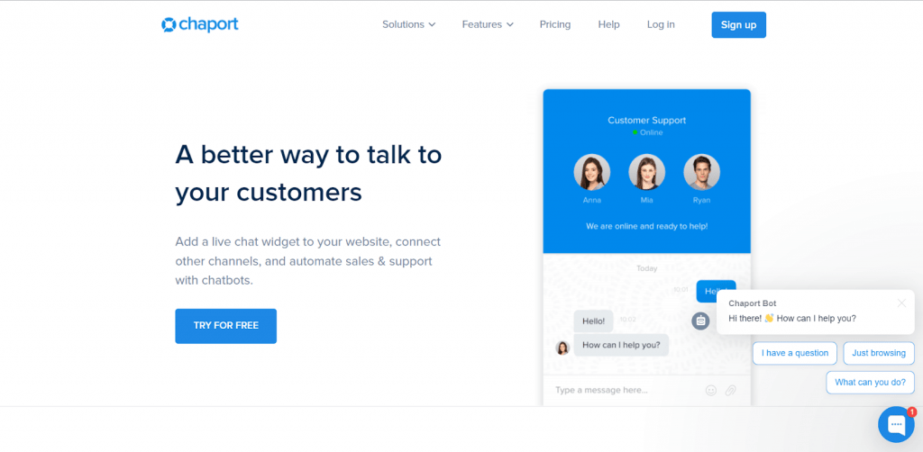 chaport- live chat and chatbot tool