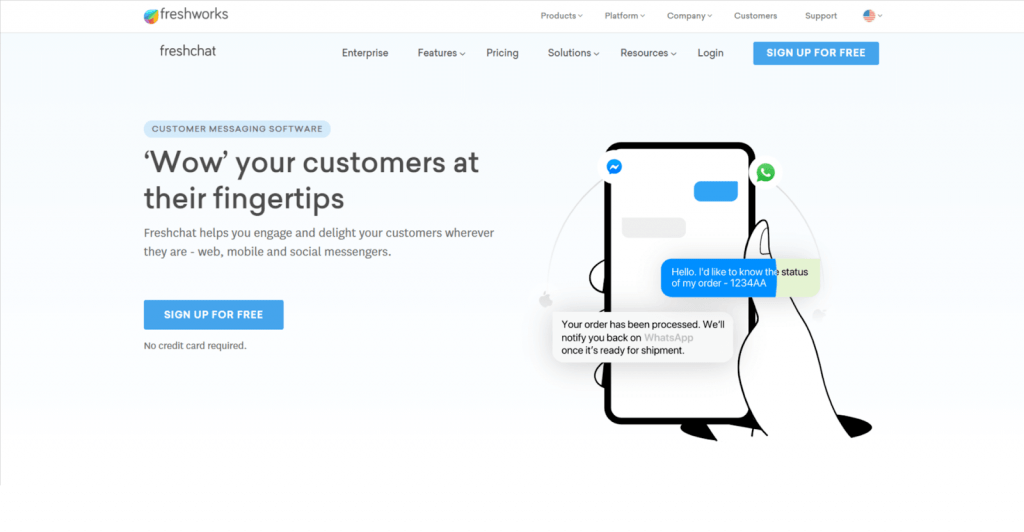 FreshChat- create delighful live chat experience