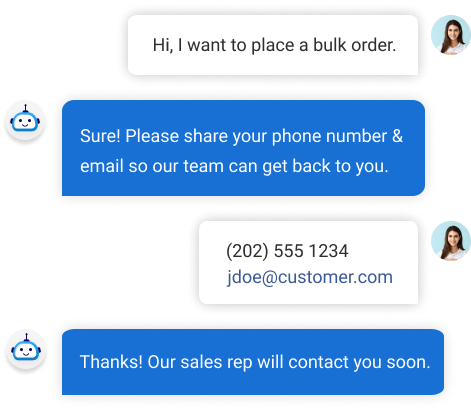 Chatbot Bulk Order