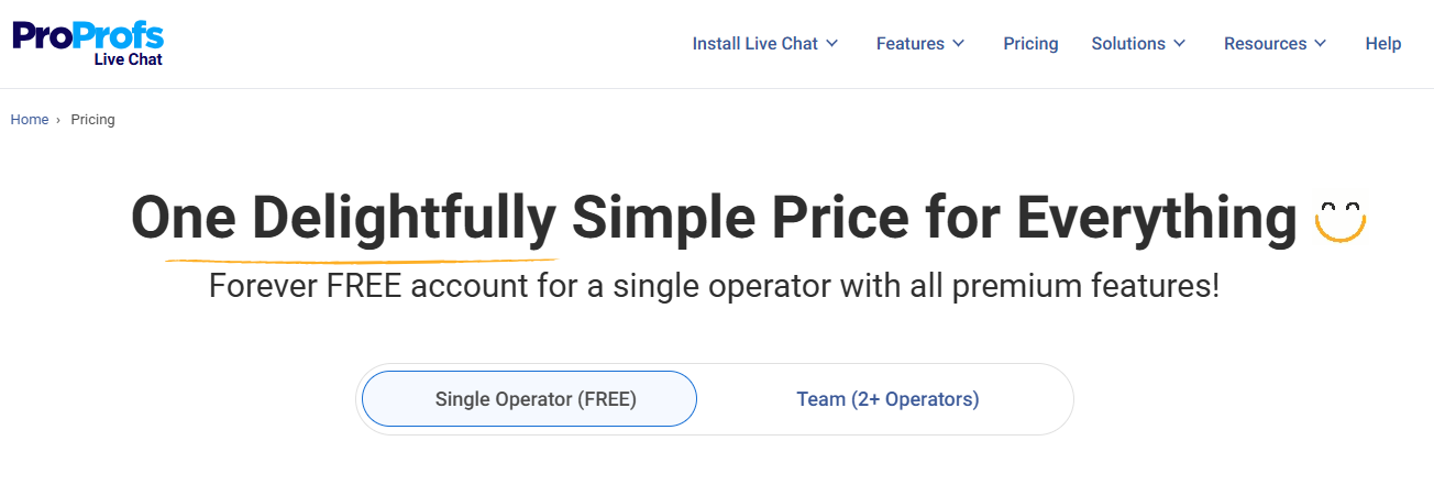 ProProfs Chat Pricing