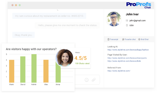 reports and analytics- proprofs chat