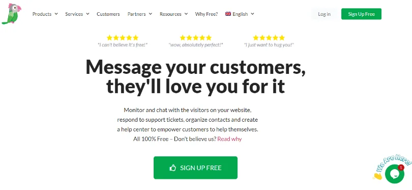 Tawk.to - A live chat software for startups