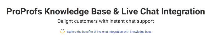 live chat and knowledge base integration