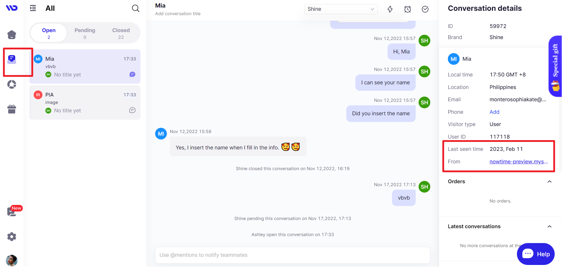 Will Desk live chat app