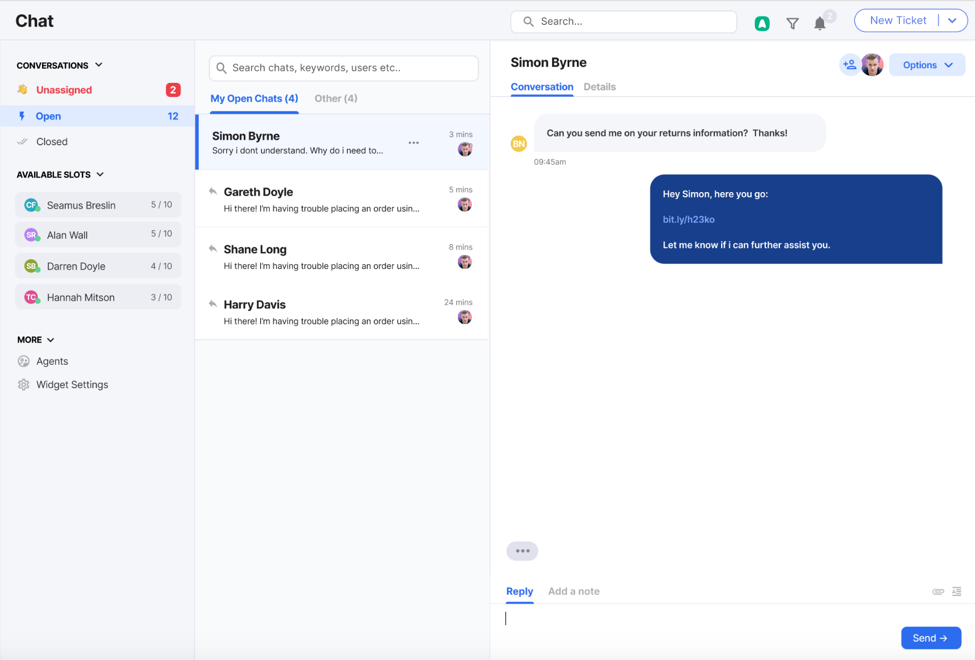 eDesk Dashboard