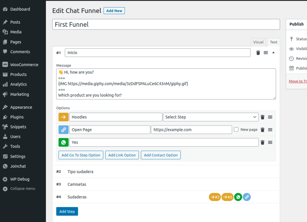 Join.Chat WordPress chatbot plugin