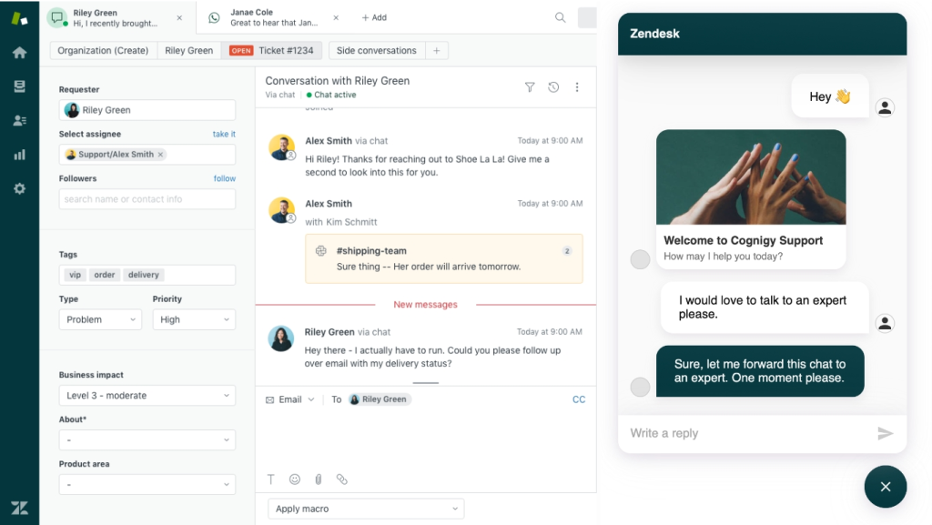 Zendesk WordPress chatbot plugin