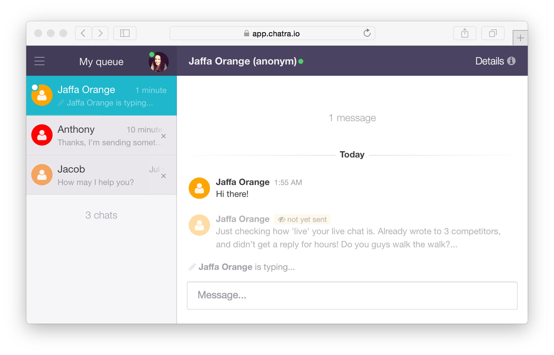 Chatra free live chat software