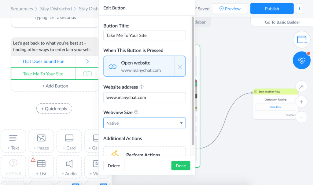 ManyChat Dashboard