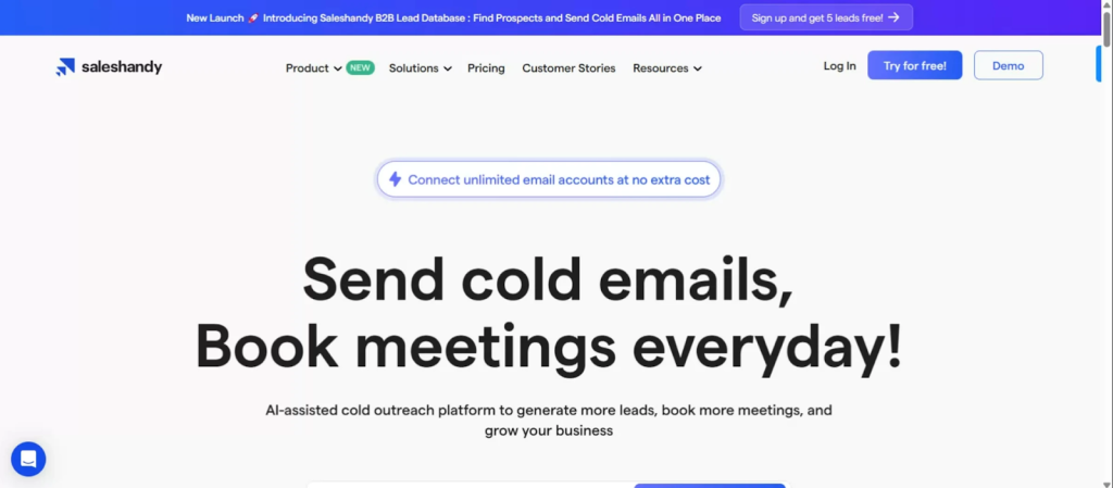 saleshandy screenshot