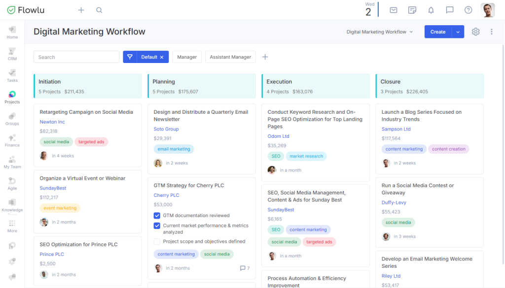 Flowlu  screenshot