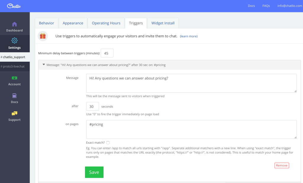Chatlio: Best for Answering Website Chats Entirely From Slack