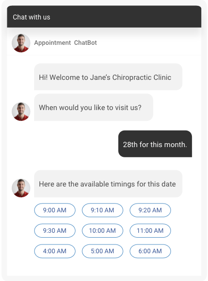 FAQ Chatbot Template | ProProfs