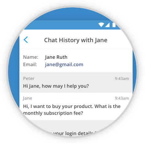 live chat customer support app for android