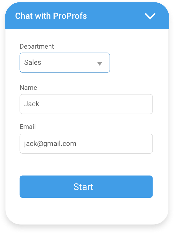 ProProfs route visitor chats