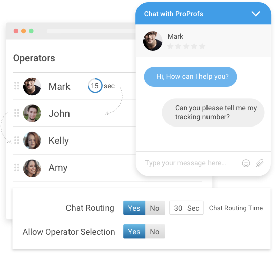 Sms chat operator