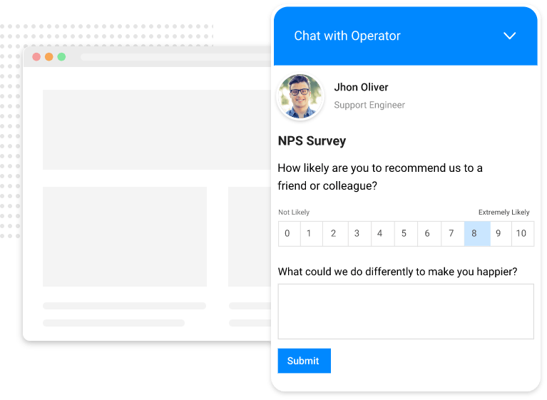 Measure Customer Experience with Post Chat Survey