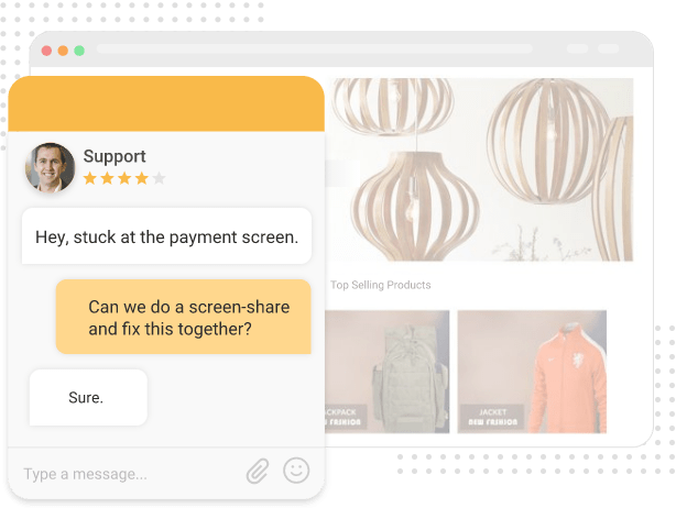 Offer 24x7 support to avoid cart abandonment using chat features