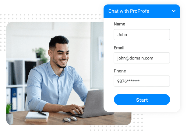 Capture leads using ecommerce live chat software