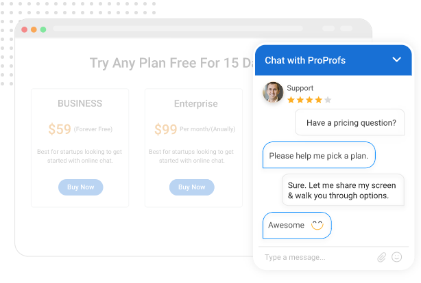 Improve buyers experience using live chat tool