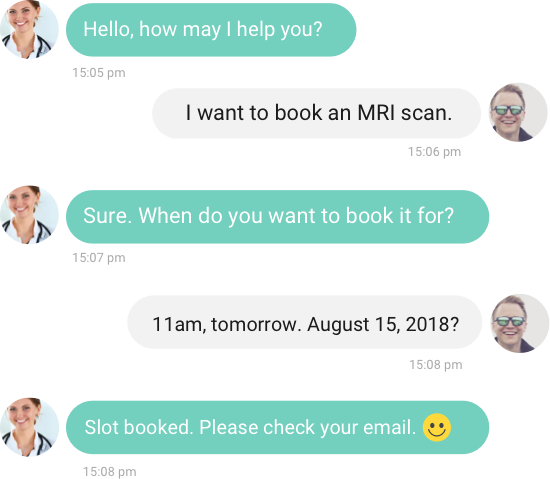 Live chat for healthcare