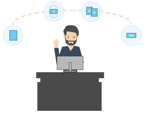 Impress visitors with canned responses