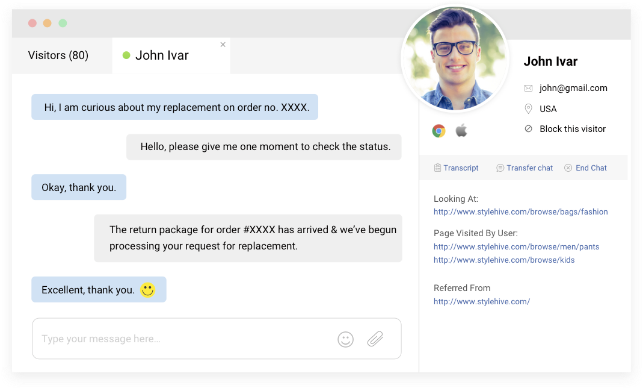 Close more sales using live chat